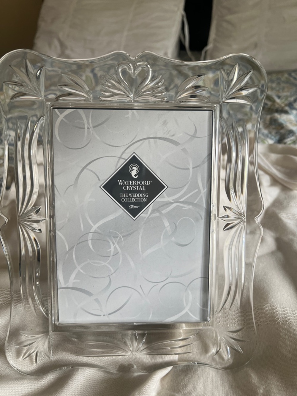 Waterford Crystal Clear Scalloped Edge Crystal Frame
